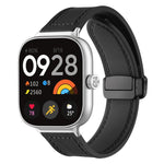 xDfind Crazy Horse Pattern Silicone Skin Magnetic Buckle Watch Band, For Xiaomi Band 10 Pro/9 Pro/Redmi Watch 6/5/4, For Redmi Watch 3 Active / Watch 3 Lite, For Redmi Watch 3