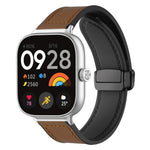 xDfind Crazy Horse Pattern Silicone Skin Magnetic Buckle Watch Band, For Xiaomi Band 10 Pro/9 Pro/Redmi Watch 6/5/4, For Redmi Watch 3 Active / Watch 3 Lite, For Redmi Watch 3