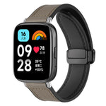 xDfind Crazy Horse Pattern Silicone Skin Magnetic Buckle Watch Band, For Xiaomi Band 10 Pro/9 Pro/Redmi Watch 6/5/4, For Redmi Watch 3 Active / Watch 3 Lite, For Redmi Watch 3