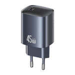 شاحن سريع USAMS CC323 T66 45 واط USB-C / Type-C GaN، قابس الاتحاد الأوروبي، CC323