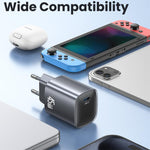 شاحن سريع USAMS CC323 T66 45 واط USB-C / Type-C GaN، قابس الاتحاد الأوروبي، CC323