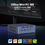حاسوب صغير GXMO N9(N95) بنظام ويندوز 11، معالج إنتل ADL-N N95 رباعي النواة، 16GB+512GB