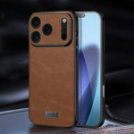 غطاء هاتف SULADA هجين من TPU مقاوم للصدمات مصنوع يدوياً من الجلد، لهواتف iPhone 17 Pro Max، iPhone 17 Pro، iPhone 17، iPhone Air