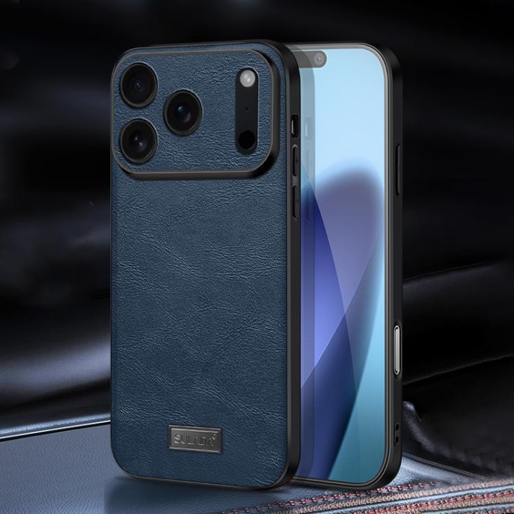 غطاء هاتف SULADA هجين من TPU مقاوم للصدمات مصنوع يدوياً من الجلد، لهواتف iPhone 17 Pro Max، iPhone 17 Pro، iPhone 17، iPhone Air