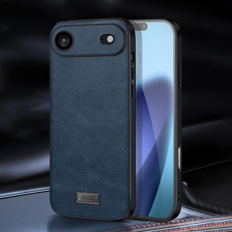 غطاء هاتف SULADA هجين من TPU مقاوم للصدمات مصنوع يدوياً من الجلد، لهواتف iPhone 17 Pro Max، iPhone 17 Pro، iPhone 17، iPhone Air
