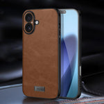 غطاء هاتف SULADA هجين من TPU مقاوم للصدمات مصنوع يدوياً من الجلد، لهواتف iPhone 17 Pro Max، iPhone 17 Pro، iPhone 17، iPhone Air