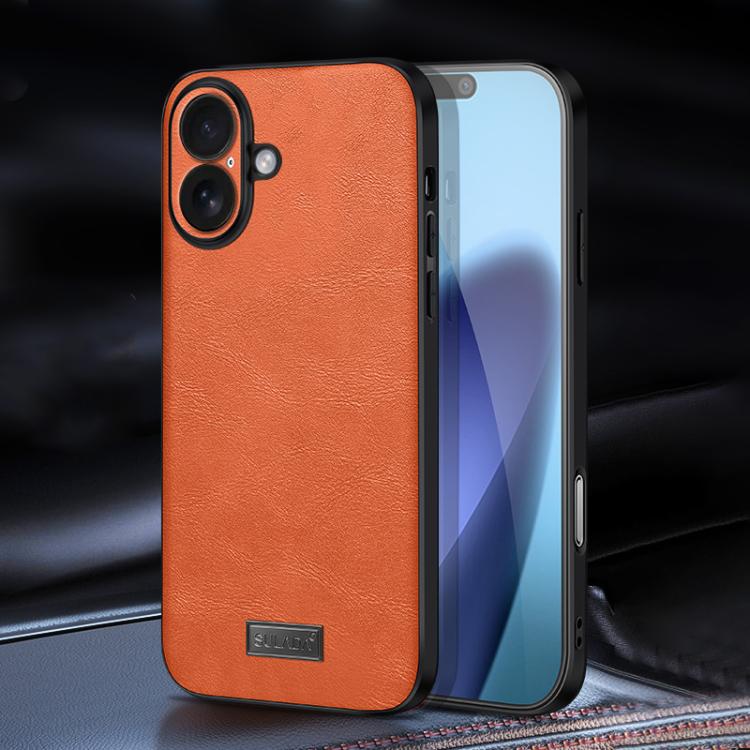 غطاء هاتف SULADA هجين من TPU مقاوم للصدمات مصنوع يدوياً من الجلد، لهواتف iPhone 17 Pro Max، iPhone 17 Pro، iPhone 17، iPhone Air