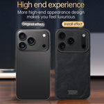 غطاء هاتف SULADA هجين من TPU مقاوم للصدمات مصنوع يدوياً من الجلد، لهواتف iPhone 17 Pro Max، iPhone 17 Pro، iPhone 17، iPhone Air