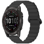 xDfind Loop Magnetic Glossy Silicone Watch Band, For Garmin Fenix 8/7X/6X/5X 26mm, For Garmin Fenix 8/7/6/5 22mm, For Garmin Fenix 8/7S/6S/5S 20mm, For Garmin Forerunner 45 / 45S / Swim 2, For Garmin Forerunner 35/30/35J