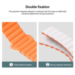 xDfind Loop Magnetic Glossy Silicone Watch Band, For Garmin Fenix 8/7X/6X/5X 26mm, For Garmin Fenix 8/7/6/5 22mm, For Garmin Fenix 8/7S/6S/5S 20mm, For Garmin Forerunner 45 / 45S / Swim 2, For Garmin Forerunner 35/30/35J