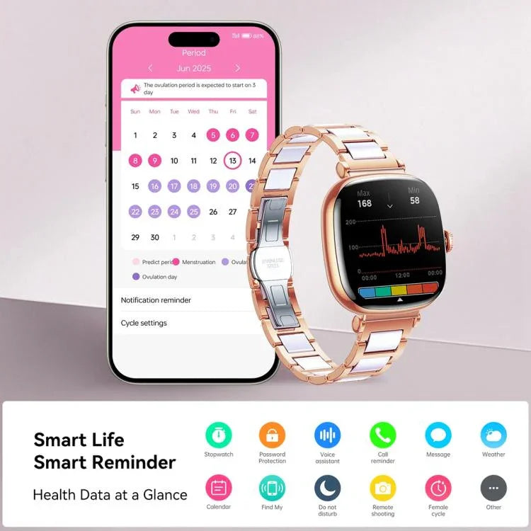 JOYROOM JR-FS1 سلسلة Star ساعة ذكية بشاشة AMOLED بحجم 1.7 بوصة مقاومة للماء حتى 1 ATM