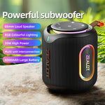 مكبر صوت بلوتوث محمول خارجي RGB ستيريو Zealot M1 بقوة 30 واط مقاوم للماء IPX6