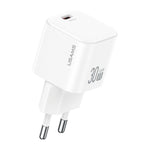 شاحن سريع صغير USAMS CC262 30 واط GaN USB-C / Type-C، قابس الاتحاد الأوروبي