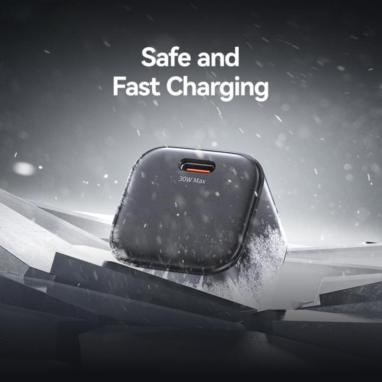 شاحن سريع صغير USAMS CC262 30 واط GaN USB-C / Type-C، قابس الاتحاد الأوروبي