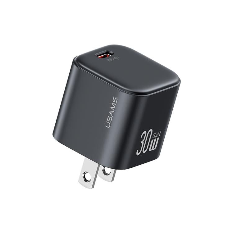 شاحن سريع صغير USAMS CC269 30 واط GaN USB-C / Type-C، قابس الولايات المتحدة