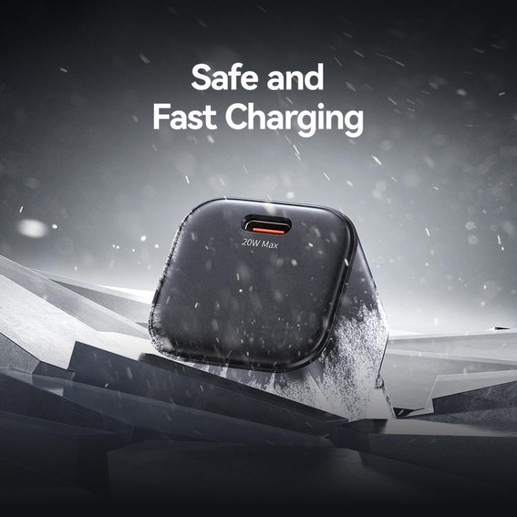 شاحن سريع صغير USAMS CC267 20 واط GaN USB-C / Type-C، قابس الولايات المتحدة