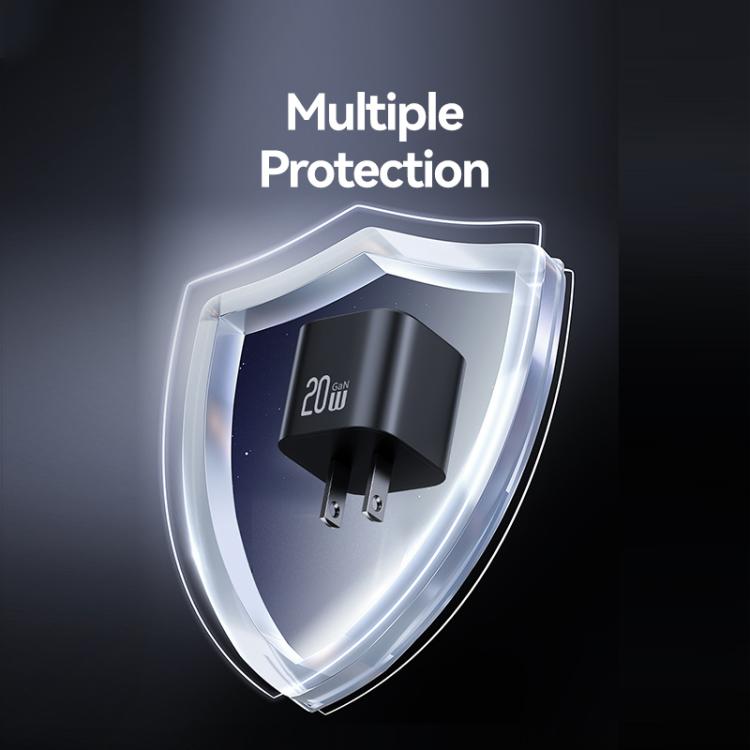 شاحن سريع صغير USAMS CC267 20 واط GaN USB-C / Type-C، قابس الولايات المتحدة