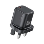 شاحن سريع صغير USAMS CC274 20 واط GaN USB-C / Type-C، قابس المملكة المتحدة