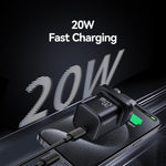شاحن سريع صغير USAMS CC274 20 واط GaN USB-C / Type-C، قابس المملكة المتحدة