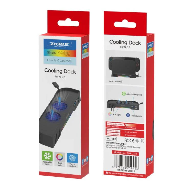 قاعدة شحن مبرد وحدة تحكم الألعاب DOBE TNS-31111، لنينتندو سويتش 2