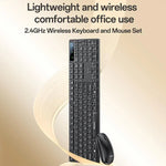 مجموعة لوحة مفاتيح وماوس لاسلكية للأعمال بتردد 2.4G من Yesido KB42، النسخة العربية، النسخة الإنجليزية