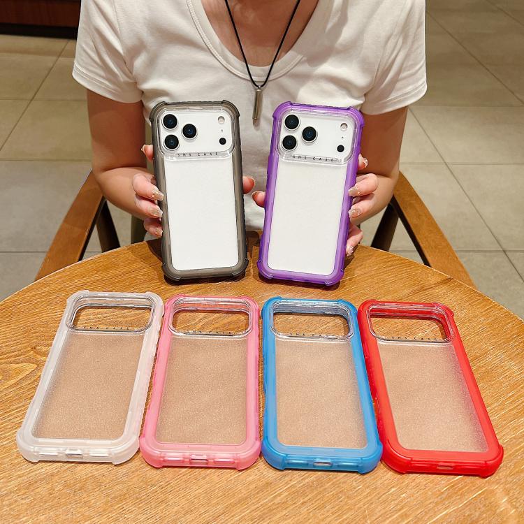 غطاء هاتف شفاف مطفي هجين من TPU وPC 3 في 1، لهواتف iPhone 17 Pro Max، iPhone 17 Pro