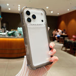 غطاء هاتف شفاف مطفي هجين من TPU وPC 3 في 1، لهواتف iPhone 17 Pro Max، iPhone 17 Pro