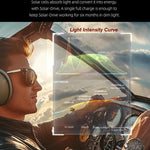 ساعة رياضية للرجال من NORTH EDGE LONGWINGS بحزام من الفولاذ المقاوم للصدأ وشحن بالطاقة الشمسية للخارجية