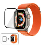 سوار ساعة نايلون بحلقة إبزيم مع فيلم منحني ثلاثي الأبعاد، لـ Apple Watch Ultra 2 / 1 مقاس 49مم