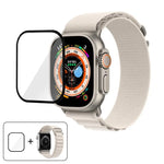 سوار ساعة نايلون بحلقة إبزيم مع فيلم منحني ثلاثي الأبعاد، لـ Apple Watch Ultra 2 / 1 مقاس 49مم