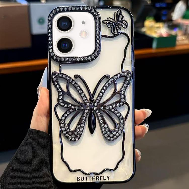 Hollow Butterfly Electroplating TPU Phone Case, For iPhone 11 Pro Max, For iPhone 11