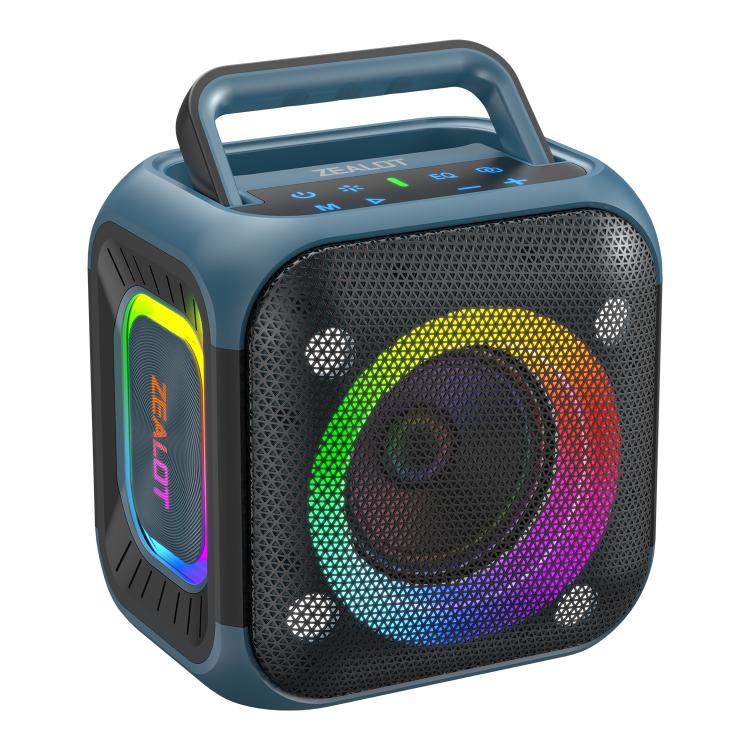 مكبر صوت بلوتوث محمول خارجي RGB ستيريو Zealot PT01 بقوة 30 واط مقاوم للماء IPX6