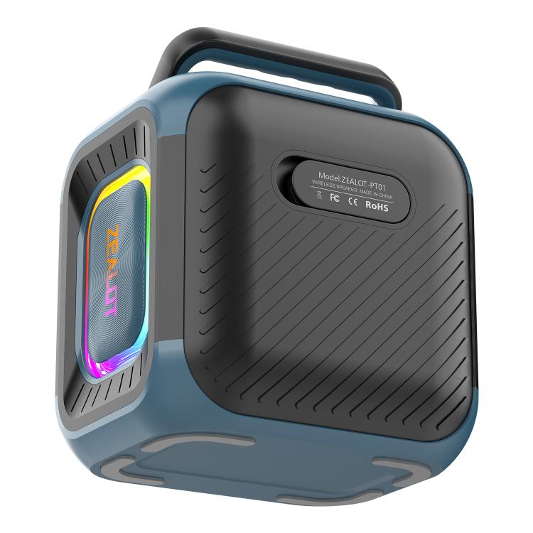 مكبر صوت بلوتوث محمول خارجي RGB ستيريو Zealot PT01 بقوة 30 واط مقاوم للماء IPX6