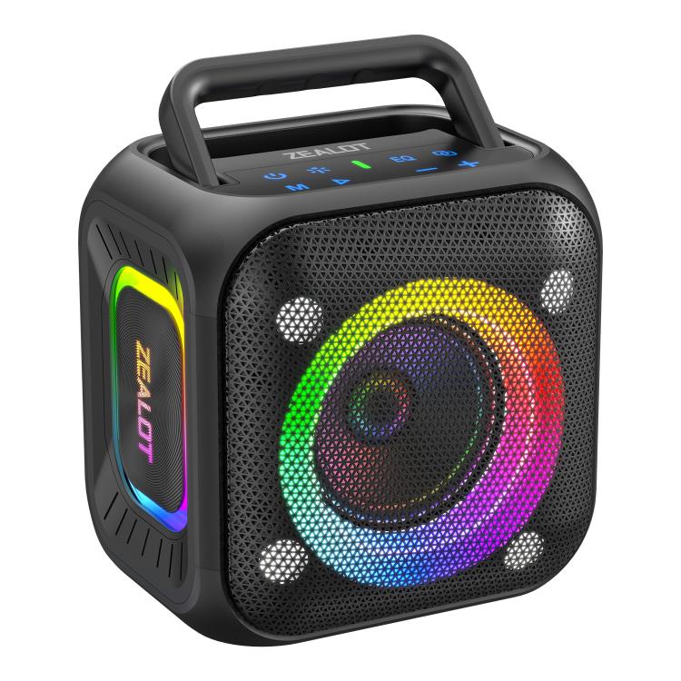 مكبر صوت بلوتوث محمول خارجي RGB ستيريو Zealot PT01 بقوة 30 واط مقاوم للماء IPX6