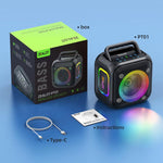 مكبر صوت بلوتوث محمول خارجي RGB ستيريو Zealot PT01 بقوة 30 واط مقاوم للماء IPX6