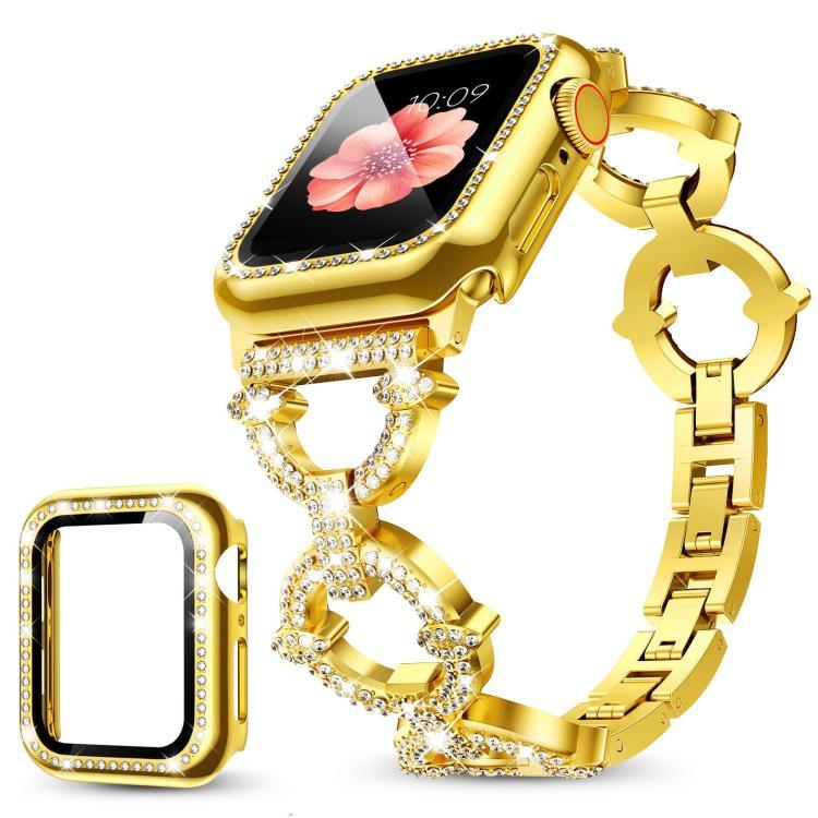 سوار ساعة معدني على شكل O من xDfind مع فيلم مقسى وغطاء PC مدمج، لسلسلة Apple Watch 10 مقاس 46مم، لسلسلة Apple Watch 10 مقاس 42مم، لسلسلة Apple Watch مقاس 44مم، لسلسلة Apple Watch مقاس 40مم، لـ Apple Watch Ultra 2 / 1 مقاس 49مم