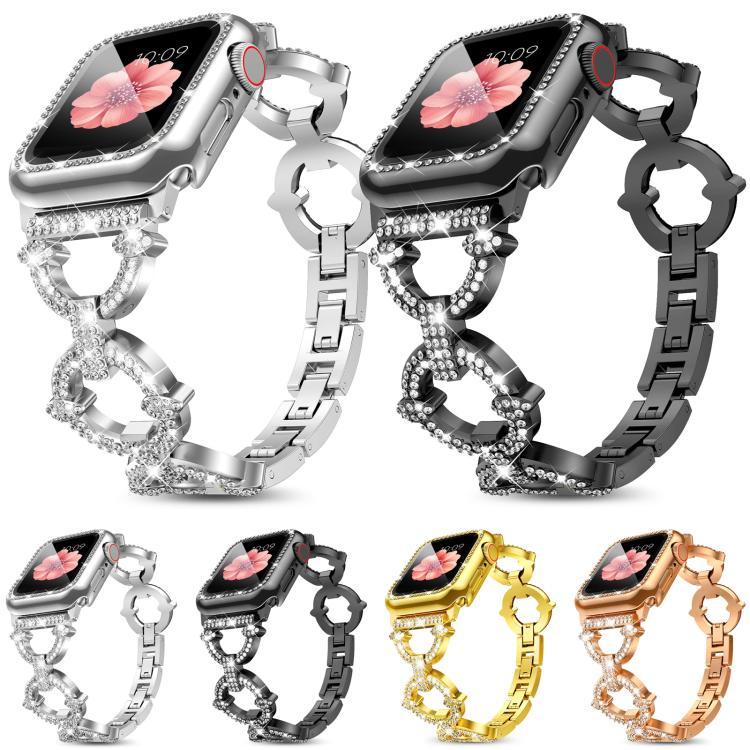 سوار ساعة معدني على شكل O من xDfind مع فيلم مقسى وغطاء PC مدمج، لسلسلة Apple Watch 10 مقاس 46مم، لسلسلة Apple Watch 10 مقاس 42مم، لسلسلة Apple Watch مقاس 44مم، لسلسلة Apple Watch مقاس 40مم، لـ Apple Watch Ultra 2 / 1 مقاس 49مم