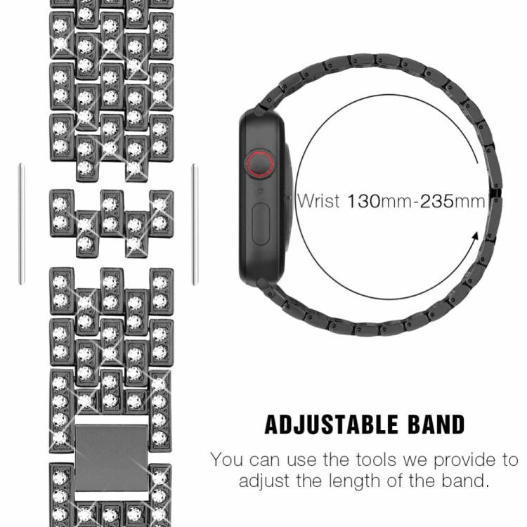 سوار ساعة معدني مجوهرات ماسية متلألئة من xDfind مع غطاء، لسلسلة Apple Watch 10 مقاس 46مم، لسلسلة Apple Watch 10 مقاس 42مم، لسلسلة Apple Watch مقاس 44مم، لسلسلة Apple Watch مقاس 40مم، لـ Apple Watch Ultra 2 / 1 مقاس 49مم، لسلسلة Apple Watch مقاس 45مم