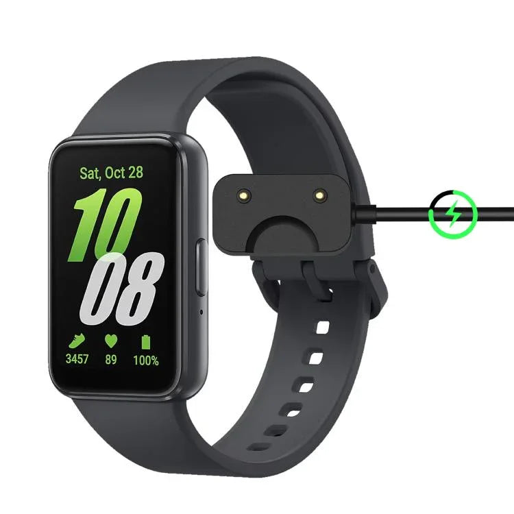 كابل شحن ساعة ذكية بمنفذ USB-C / Type-C مع حماية شريحة من xDfind، الطول: 1م، لسامسونج جالاكسي فيت3، منفذ Type-C