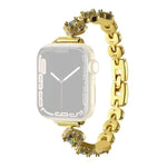 سوار ساعة معدني ماسي بتصميم ورقة البرسيم الرباعية من xDfind، لسلسلة Apple Watch مقاسات 42 / 44 / 45 / 46 / 49مم، لسلسلة Apple Watch مقاسات 38 / 40 / 41 / S10 42مم