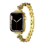 سوار ساعة معدني ماسي بتصميم ورقة البرسيم الرباعية من xDfind، لسلسلة Apple Watch مقاسات 42 / 44 / 45 / 46 / 49مم، لسلسلة Apple Watch مقاسات 38 / 40 / 41 / S10 42مم