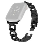 سوار ساعة معدني بدائرتين مزدوجتين من xDfind، لسلسلة Apple Watch مقاسات 42 / 44 / 45 / 46 / 49مم، لسلسلة Apple Watch مقاسات 38 / 40 / 41 / S10 42مم