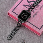 سوار ساعة معدني بدائرتين مزدوجتين من xDfind، لسلسلة Apple Watch مقاسات 42 / 44 / 45 / 46 / 49مم، لسلسلة Apple Watch مقاسات 38 / 40 / 41 / S10 42مم