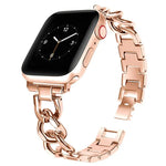 سوار ساعة معدني بدائرتين مزدوجتين من xDfind، لسلسلة Apple Watch مقاسات 42 / 44 / 45 / 46 / 49مم، لسلسلة Apple Watch مقاسات 38 / 40 / 41 / S10 42مم