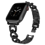سوار ساعة معدني بدائرتين مزدوجتين من xDfind، لسلسلة Apple Watch مقاسات 42 / 44 / 45 / 46 / 49مم، لسلسلة Apple Watch مقاسات 38 / 40 / 41 / S10 42مم