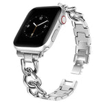 سوار ساعة معدني بدائرتين مزدوجتين من xDfind، لسلسلة Apple Watch مقاسات 42 / 44 / 45 / 46 / 49مم، لسلسلة Apple Watch مقاسات 38 / 40 / 41 / S10 42مم