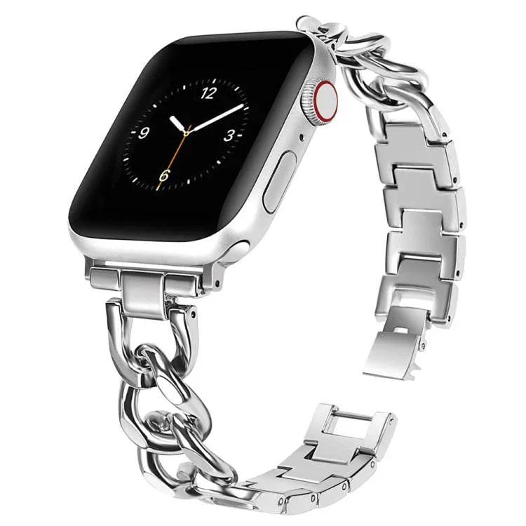سوار ساعة معدني بدائرتين مزدوجتين من xDfind، لسلسلة Apple Watch مقاسات 42 / 44 / 45 / 46 / 49مم، لسلسلة Apple Watch مقاسات 38 / 40 / 41 / S10 42مم