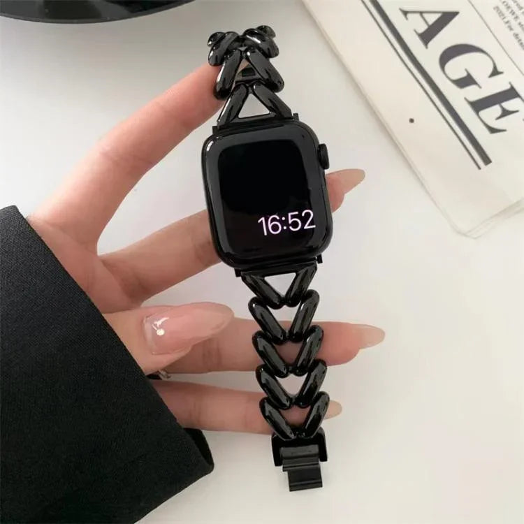 سوار ساعة معدني بشكل حرف V من xDfind، لسلسلة Apple Watch مقاسات 42 / 44 / 45 / 46 / 49مم، لسلسلة Apple Watch مقاسات 38 / 40 / 41 / S10 42مم