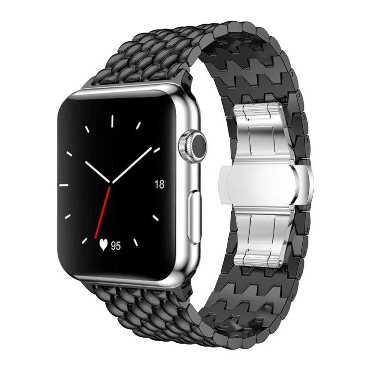 سوار ساعة معدني بنقشة التنين من xDfind، لسلسلة Apple Watch مقاسات 42 / 44 / 45 / 46 / 49مم، لسلسلة Apple Watch مقاسات 38 / 40 / 41 / S10 42مم