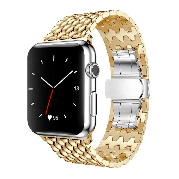 سوار ساعة معدني بنقشة التنين من xDfind، لسلسلة Apple Watch مقاسات 42 / 44 / 45 / 46 / 49مم، لسلسلة Apple Watch مقاسات 38 / 40 / 41 / S10 42مم